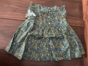 Robe Du Pareil au Même DPAM vert 9 mois / 71 cm