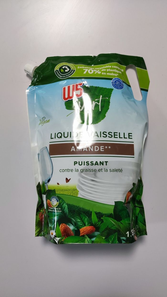 Liquide vaisselle W5 parfum Amande