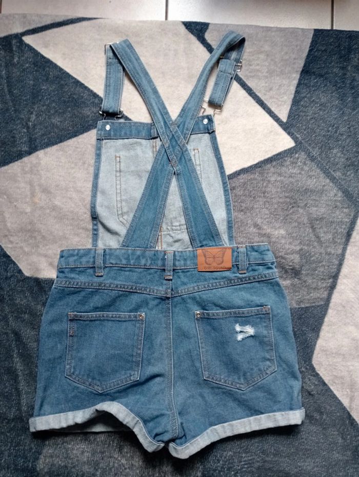 Combishort en jean femme - photo numéro 4