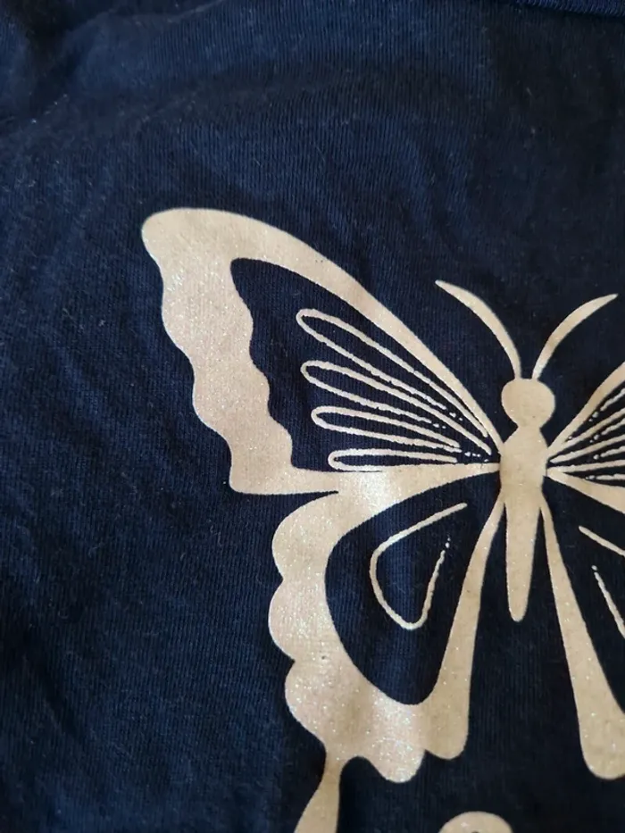 T-shirt papillon pailletée - photo numéro 5