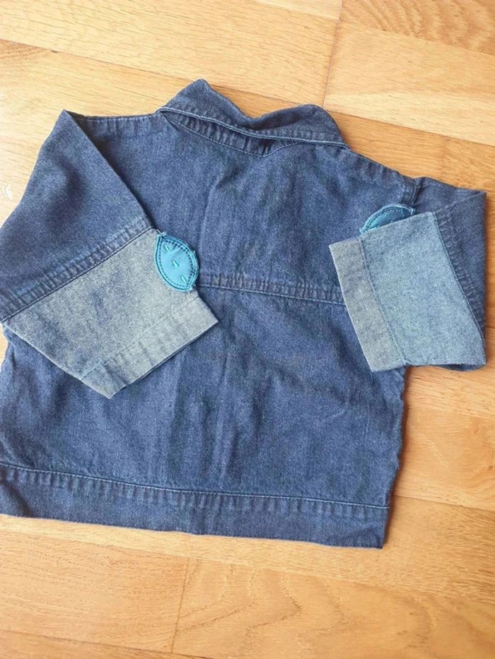 Veste en jean 6 mois Haut comme 3 pommes - photo numéro 4