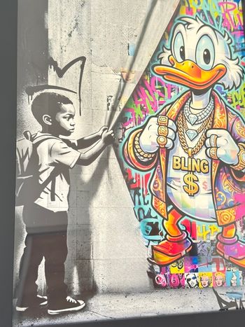 Affiche poster 30x40 banksy Donald bling pop art