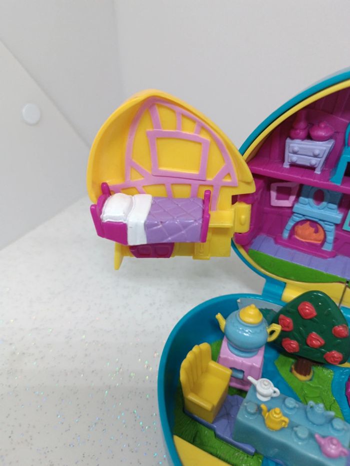 Polly pocket Disney mattel makeup surprise playset coeur bleu blue Heart Alice merveilles wonderland - photo numéro 5