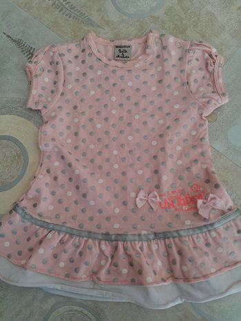 Robe rose avec pois jamais porter