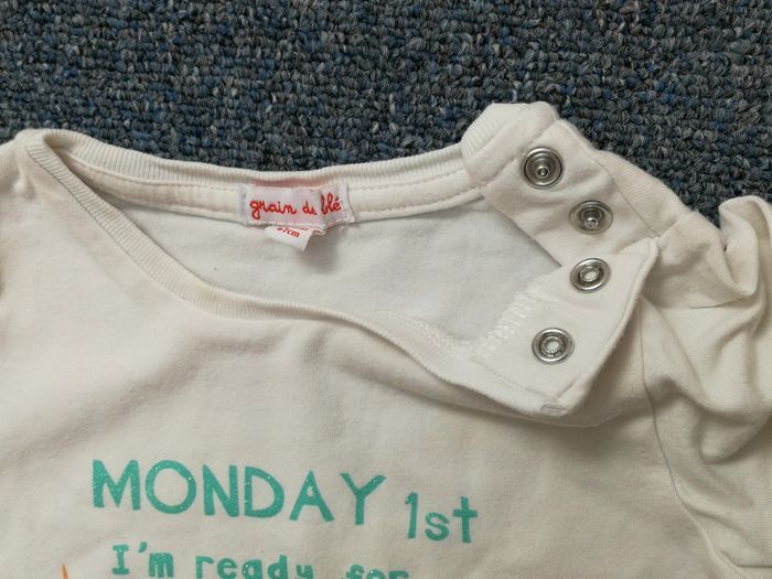 Tshirt ML chien grain de blé 6M - photo numéro 3