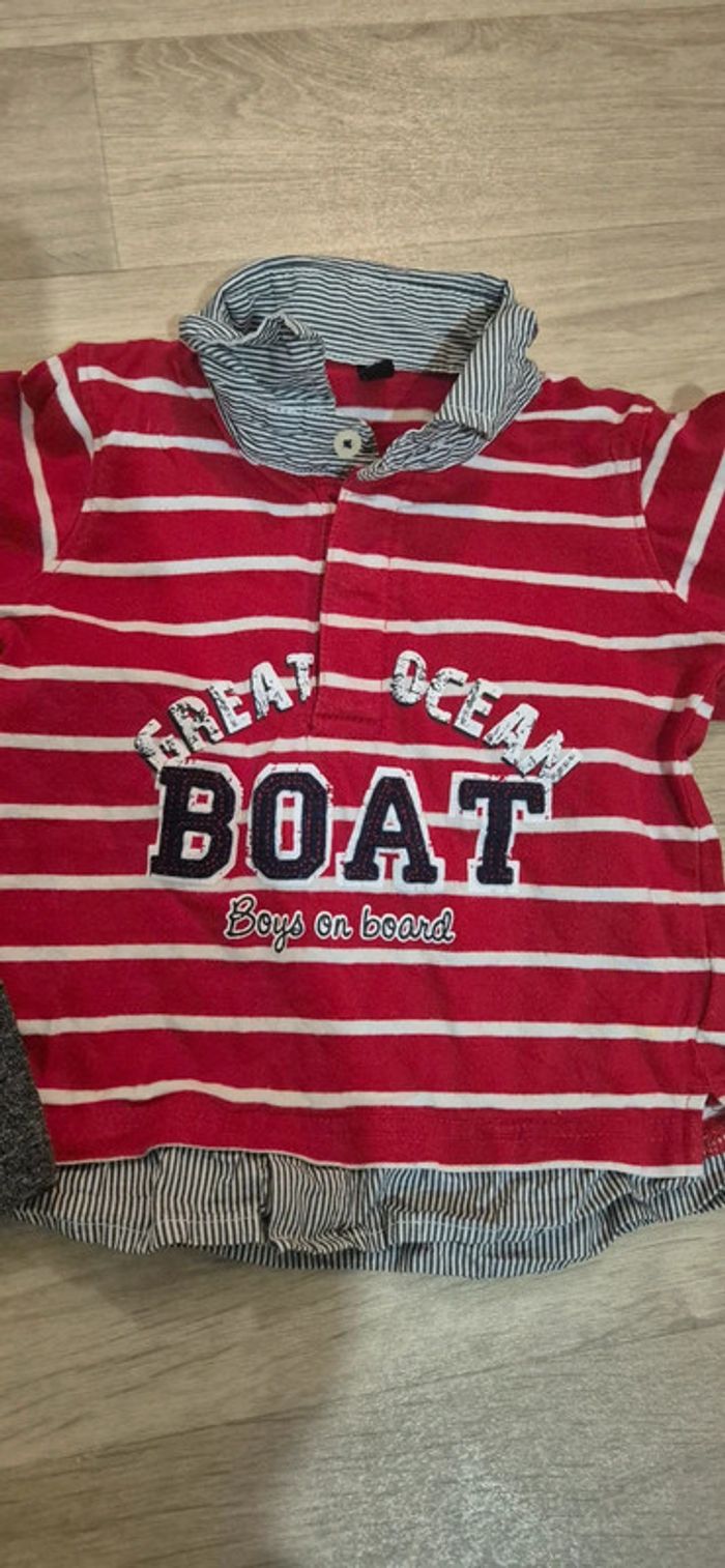 Lot de 2 t-shirts manches longues - 23 mois - photo numéro 3