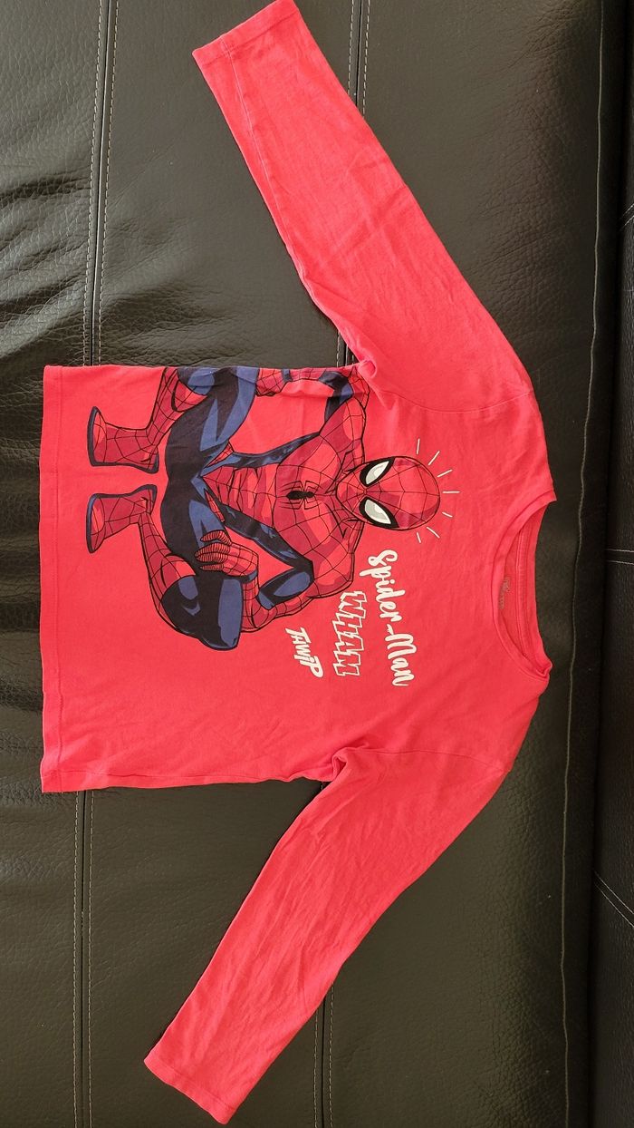 Pyjama à manches longues Spiderman 7-8 ans - photo numéro 2