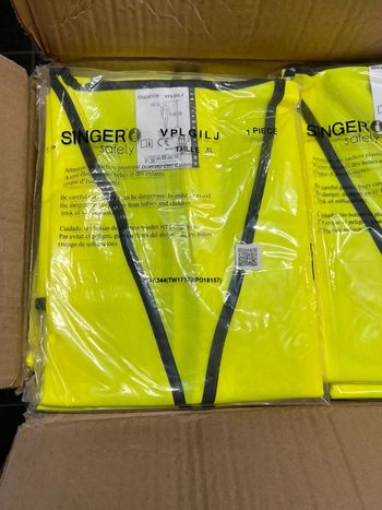 50 gilets jaune fluo singer xl neuf
