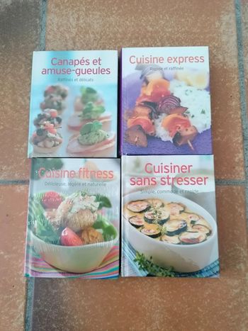 Lot de 4 livres de cuisine lidl neufs