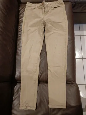 Pantalon camaïeu jean 38 kaki