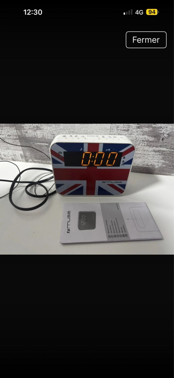 Radio réveil muse uk