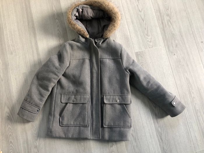 Manteau fille 12 ans gris kiabi parka caban hiver - photo numéro 6
