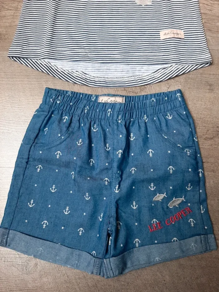 Ensemble T-shirt et short Lee Cooper 24mois neuf - photo numéro 3