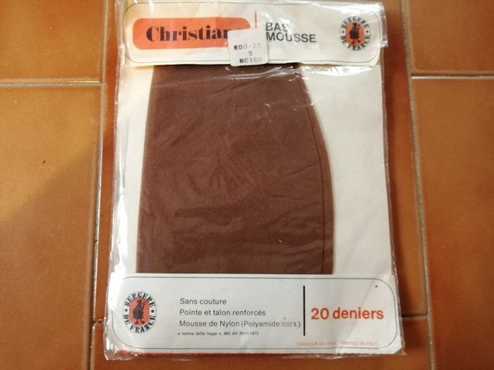 Bas mousse beige Taille 3 Christiane