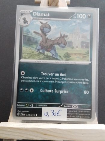 Carte Pokémon Diamat 139/193