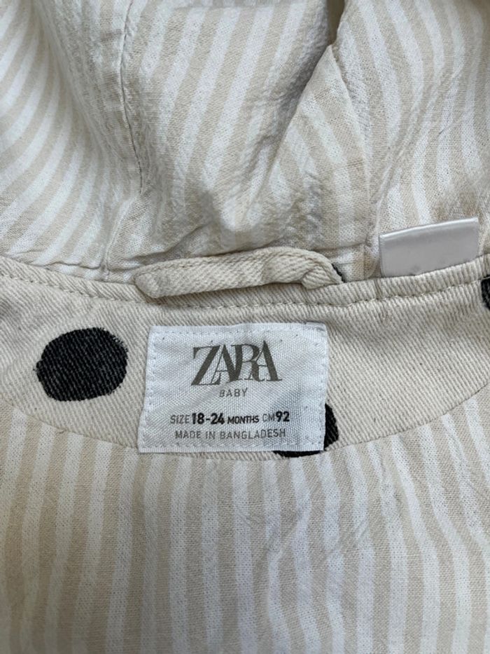 Veste jean à pois noir Zara - photo numéro 6