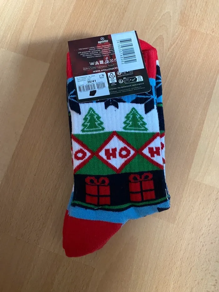 Lot de 2 paires de chaussettes de Noël Taille 36/41 - photo numéro 2