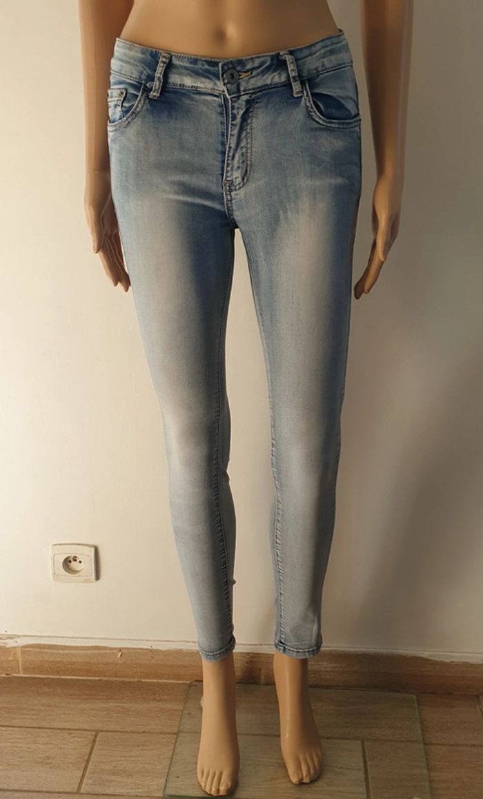 💜 Jean skinny Skiny design taille M 38 #emyfleury_38femme