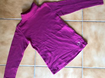 Beau sous-pull Orchestra rose fuchsia T. 5 ans/110 cm fille TBE