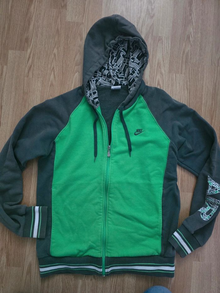 Veste Nike Vintage Verte/Grise - Taille L (taille petit) - photo numéro 2