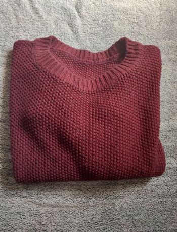 Pull à manches courtes M Bordeau Femme laine made in italie