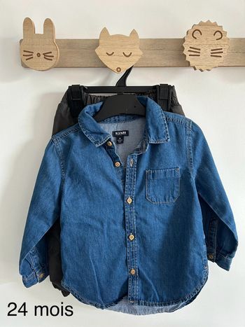 Chemise en jean + pantalon