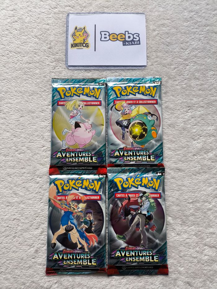 Artset Booster Pokémon EV9 – Aventures Ensemble – Lot de 4 Boosters
