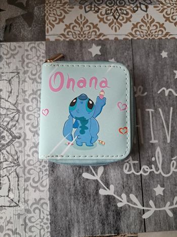 Porte monnaie et carte Stitch
