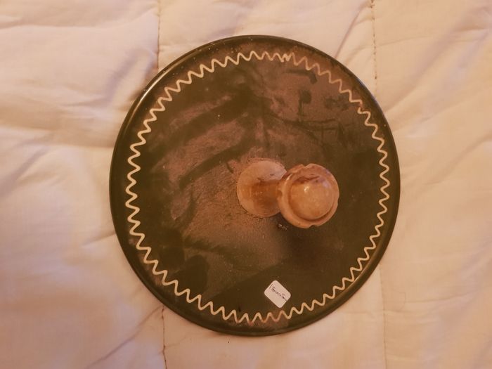 Plateau a fromage en céramique et en bois