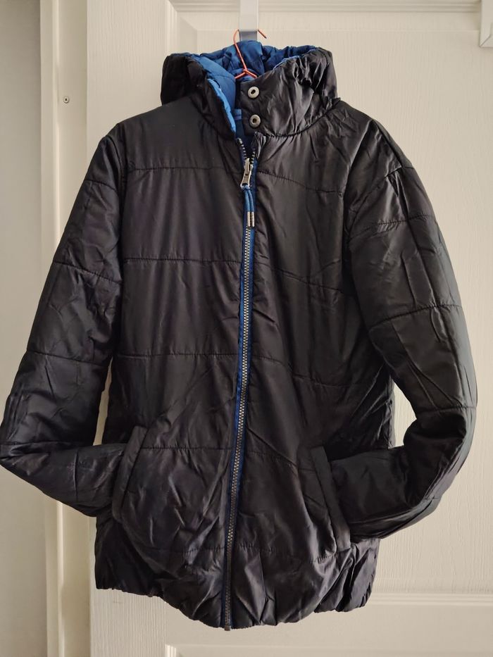 Veste matelassée réversible 14-16 ans, noir et bleu - photo numéro 5