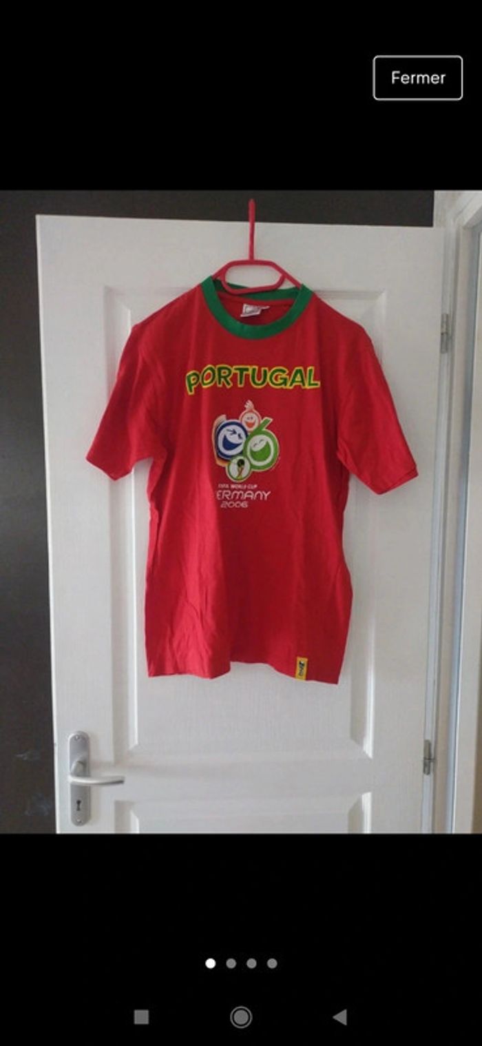 T-shirt maillot Portugal football collector coupe du monde 2006