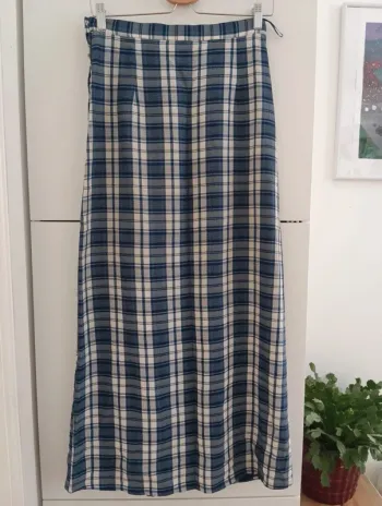 Jupe longue à carreaux vintage taille 34/36