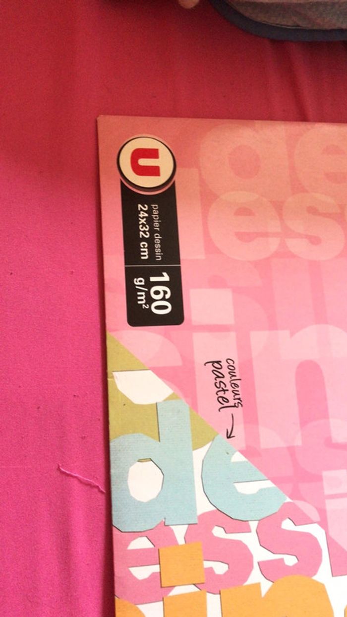 Lots de 9 feuilles papier dessin 24x32 - photo numéro 3