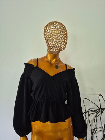 Blouse Femme Noire Taille Unique 