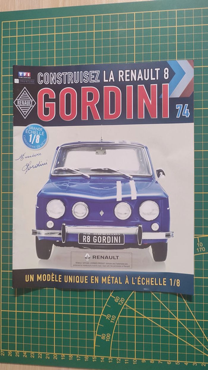 Fascicule seul sans pièce N°74 pièce Renault R8 Gordini 1/8 1/8ème Eaglemoss collections #A67
