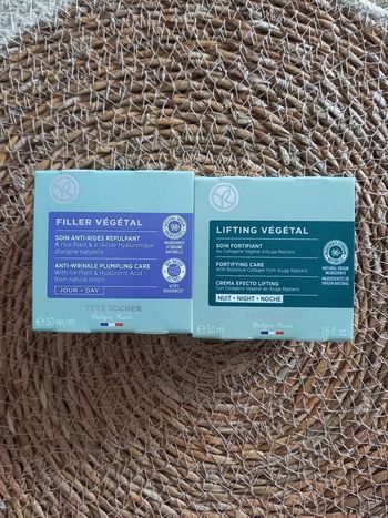 Yves Rocher lot 2 soins nuit/jour filler et lifting végétal neuf
