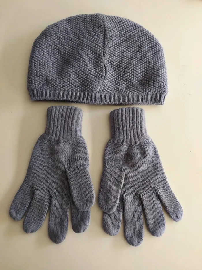 Bonnet et gants gris Orchestra - photo numéro 2