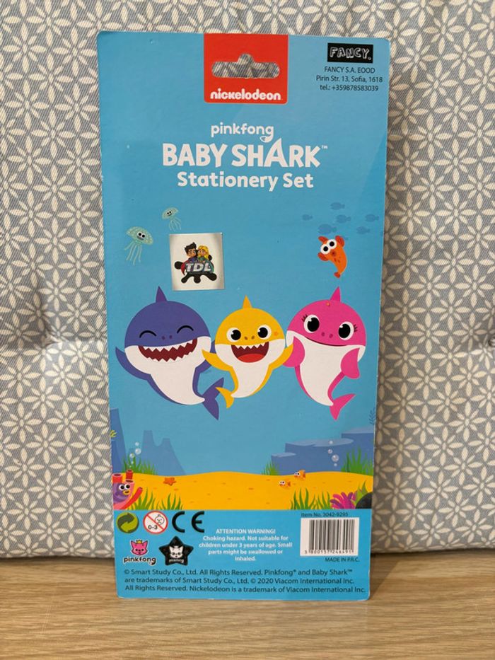 Kit Scolaire 4 pièces "Baby Shark" - photo numéro 2