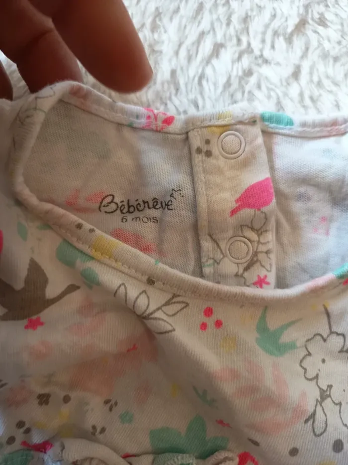 Lot de 2 robes légères et 1 combi short en 6M - photo numéro 5