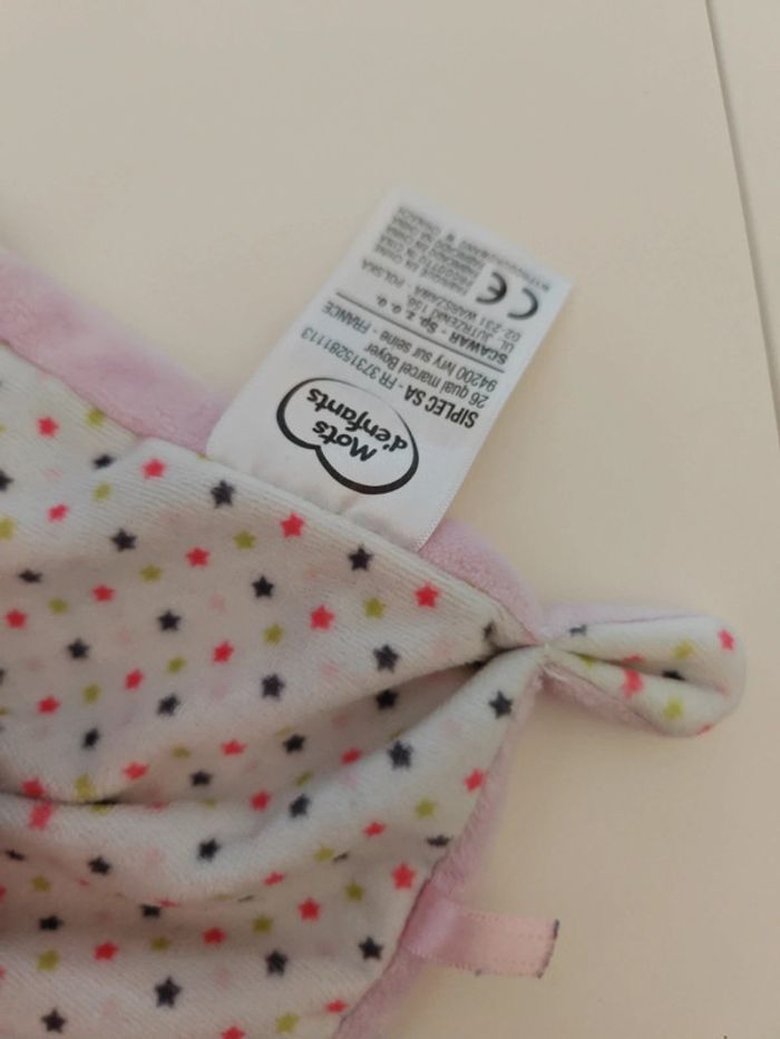 Doudou souris mots d'enfants - photo numéro 3