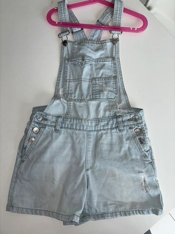 Salopette short en jeans