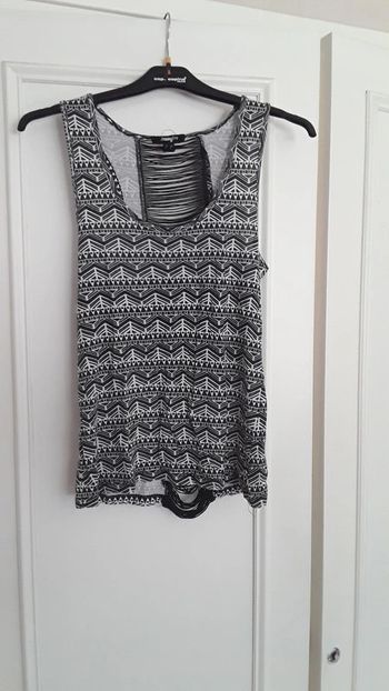 Haut Jennyfer motifs noir et blanc en XS