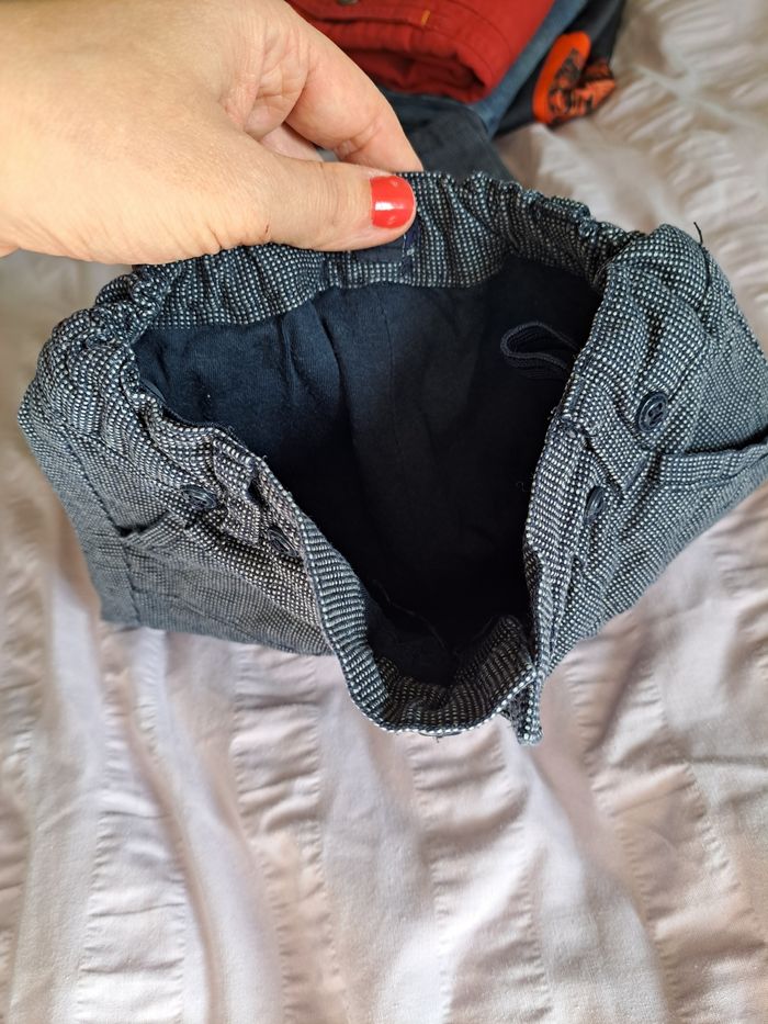 Pantalon chaud noir chiné - photo numéro 3