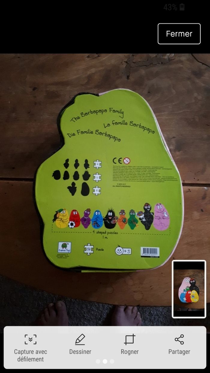 9 puzzles Barbapapa - photo numéro 2
