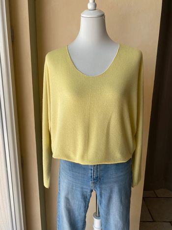 Pull jaune pastel New Collection TU