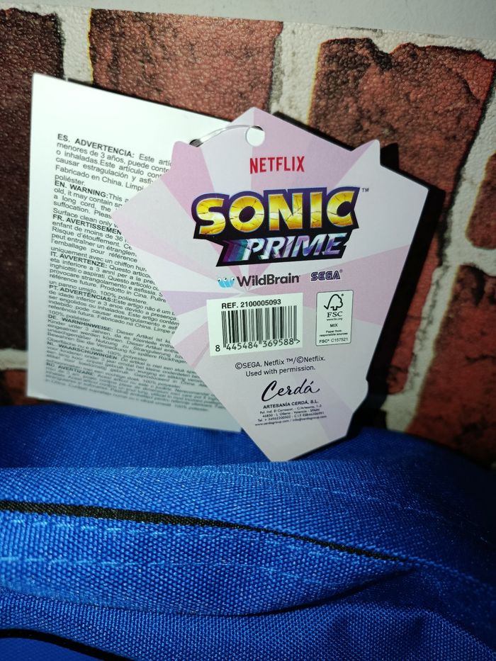 Sac à dos / sac d'école Sonic - photo numéro 2