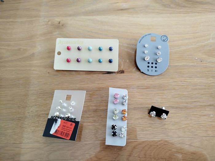 Lot boucles d'oreilles