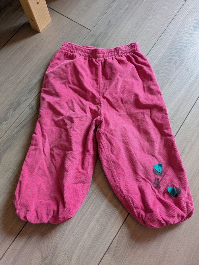 Pantalon rose doublé 18 mois orchestra