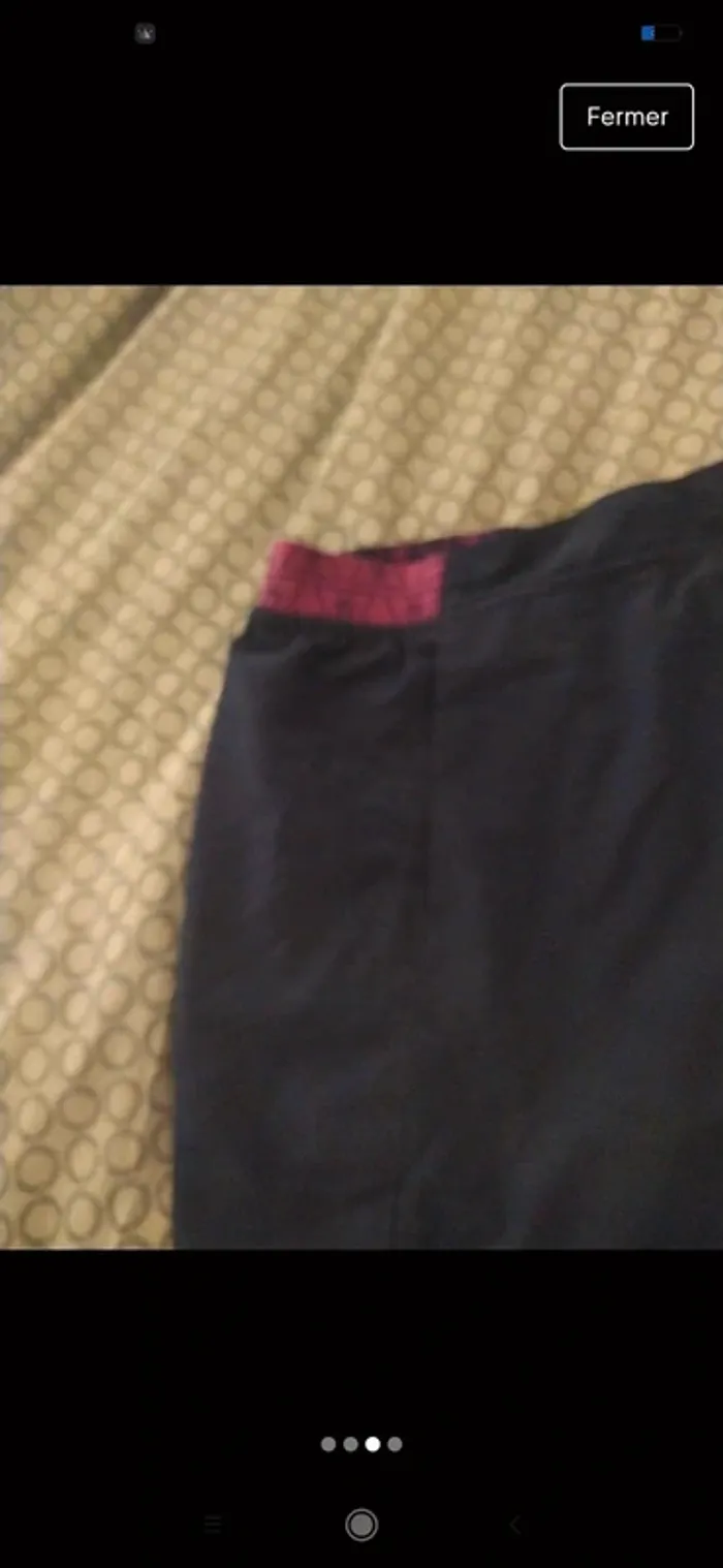 Jupe short fille 14 ans Quechua rose et bleue - photo numéro 3