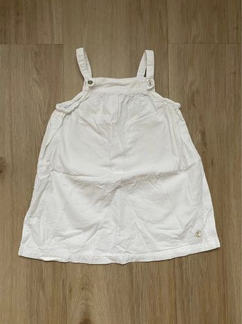 Robe Petit Bateau blanche 12 mois